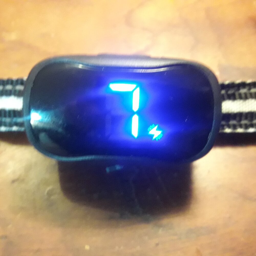 Lot of 2 Dog Training Bark Collar M/L Sound Vibration & Shock Modes Rechargeable
